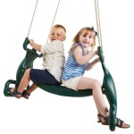 Swinging Plastic Duo Seat Dark Green Color Swinging Plastic Duo Seat Dark Green Color - Plastic Seats-Swings