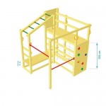 Crossfit Playground Tower Set - Slide Height 150cm Crossfit Playground Tower Set - Slide Height 150cm - Wooden Children's Toys & Constructions
