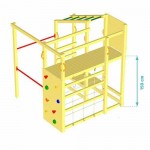 Crossfit Playground Tower Set - Slide Height 150cm Crossfit Playground Tower Set - Slide Height 150cm - Wooden Children's Toys & Constructions