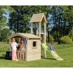 Lookout Playground Tower Set - Slide Height 60cm | Wooden Children's Toys & Constructions Lookout Playground Tower Set - Slide Height 60cm