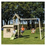 Lookout Playground Tower Set - Slide Height 90cm with Swing Module | Wooden Children's Toys & Constructions Lookout Playground Tower Set - Slide Height 90cm