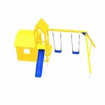 Lookout Playground Tower Set - Slide Height 90cm with Swing Module | Wooden Children's Toys & Constructions Lookout Playground Tower Set - Slide Height 90cm