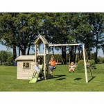 Lookout Playground Tower Set - Slide Height 90cm with Swing Module | Wooden Children's Toys & Constructions Lookout Playground Tower Set - Slide Height 90cm