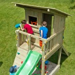 Ξύλινος Πύργος Beach Hut 150cm Blue Rabbit | Παιδική Χαρά