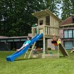Ξύλινος Πύργος Beach Hut 150cm Blue Rabbit | Παιδική Χαρά