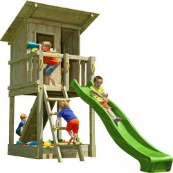 Ξύλινος Πύργος Beach Hut 150cm Blue Rabbit | Παιδική Χαρά