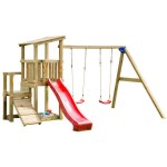Cascade Wooden Tower 90cm with Swing Option Cascade Wooden Tower 90cm with Swing Option - Towers for Children