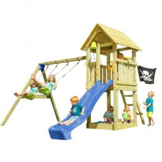 Kiosk Tower For Kids Bleu Rabbit - 150 cm Set  & Swing Module - Children's Towers