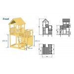 Penthouse Playground Tower with Slide Height 150cm Penthouse Playground Tower with Slide Height 150cm - Towers for Children