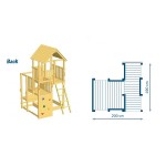 Penthouse Playground Tower with Slide Height 150cm Penthouse Playground Tower with Slide Height 150cm - Towers for Children