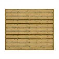 Wooden Fencing Panel Blind LUX 118x(H)179cm With Inox Screws - Slatted Fence Panels