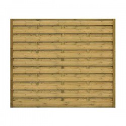 Wooden Fencing Panel Blind LUX 118x(H)179cm With Inox Screws - Slatted Fence Panels
