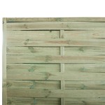 Wooden Panel Blind Wavy 150x(H)180cm - Slatted Fence Panel Wooden Panel Blind Wavy 150x(H)180cm - Profile Panels