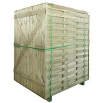 Wooden Panel Blind Wavy 150x(H)180cm - Slatted Fence Panel Wooden Panel Blind Wavy 150x(H)180cm - Profile Panels