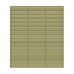 Wooden Panel Harmony 180 (H) x 180cm - Slatted Fence Panels