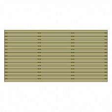 Wooden Panel Harmony 90 (H) x 180cm - Slatted Fence Panels