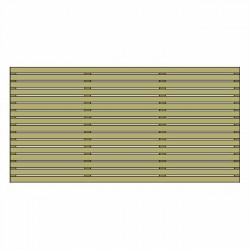 Wooden Panel Harmony 90 (H) x 180cm - Slatted Fence Panels