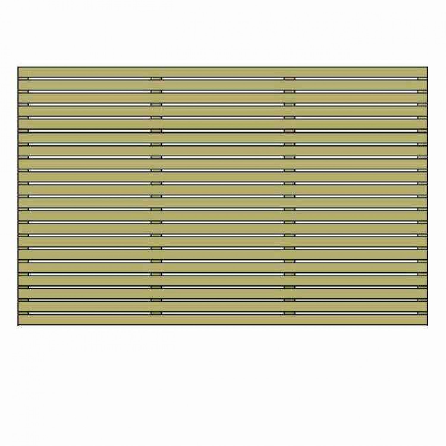 Wooden Panel Harmony 120 (H) x 180cm - Slatted Fence Panels