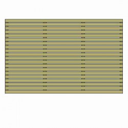 Wooden Panel Harmony 120 (H) x 180cm - Slatted Fence Panels