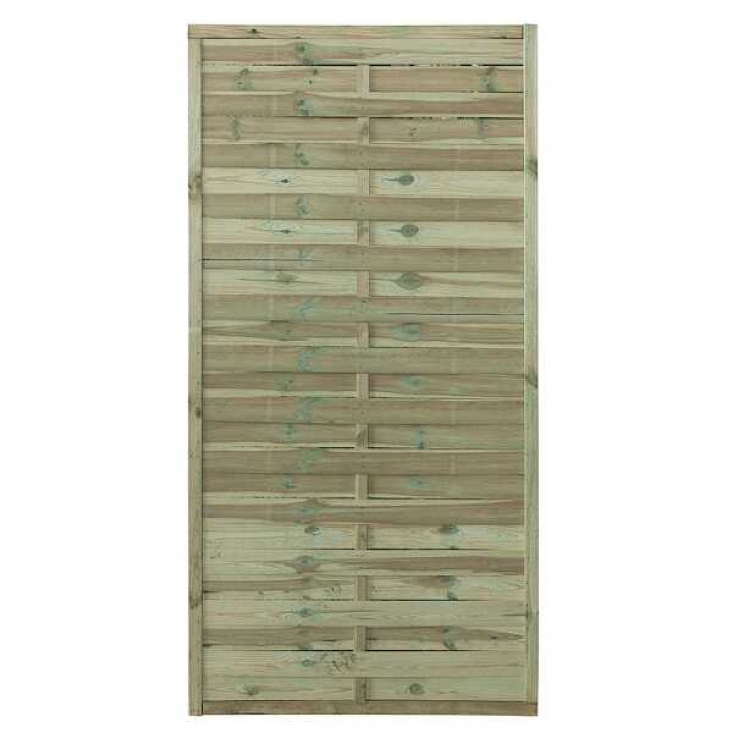 Wooden Panel Blind Wavy 180 (H) x 90cm - Slatted Fence Panel Wooden Panel Blind Wavy 180 (H) x 90cm - Profile Panels