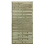 Wooden Panel Blind Wavy 180 (H) x 90cm - Slatted Fence Panel Wooden Panel Blind Wavy 180 (H) x 90cm - Profile Panels