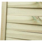 Wooden Panel Blind Wavy 90 (H) x 180cm - Slatted Fence Panel Wooden Panel Blind Wavy 90 (H) x 180cm - Profile Panels