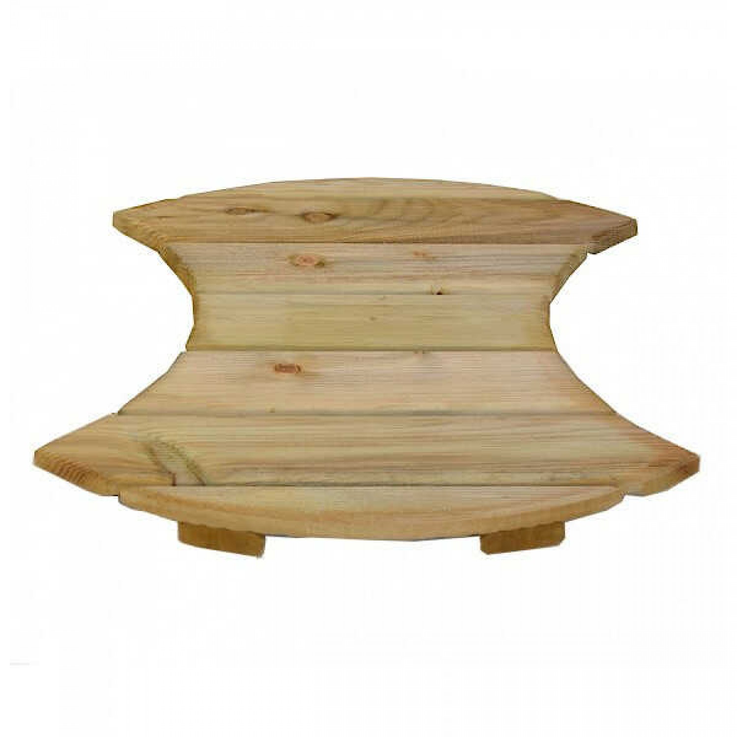 Wooden Double Eclipse Deck Tiles Ø60cm