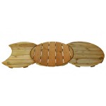 Wooden Double Eclipse Deck Tiles Ø60cm