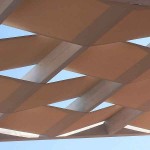 Ξύλινη Πέργκολα Εμποτισμένου Ξύλου 400x400cm με Τεντόπανο 48,3cm - Ξύλινες Πέργκολες με Σκίαση από Τεντόπανα