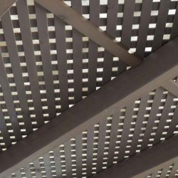 Ξύλινη Πέργκολα με Καφασωτό Privacy 300x300cm Εμποτισμένη - Ξύλινες Πέργκολες με Σκίαση Καφασωτών