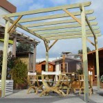 Ξύλινος Σκελετός Πέργκολας 300x300cm Εμποτισμένης Ξυλείας - Ξύλινοι Σκελετοί για Πέργκολες