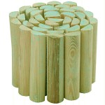 Ρολ-Μπαρ Κήπου Ξύλινο 20cm Ø4,5-4,5x20(Y)x180cm | Μισόξυλο