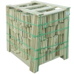 Ρολ-Μπαρ Κήπου Ξύλινο 20cm Ø4,5-4,5x20(Y)x180cm | Μισόξυλο