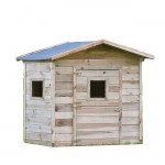 Wooden Child House 155(H)x140x105cm - Kids Playhouses
