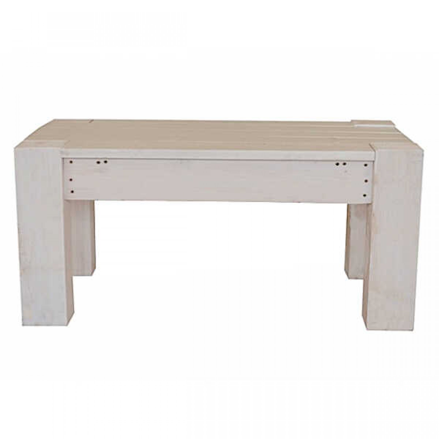 Pine Massive Table White Color 90x45x(H)45cm Impregnated Pine Massive Table White Color 90x45x(H)45cm Impregnated