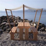 Ξύλινο Τραπέζι Πικνίκ & Στέγαστρο 140x159x85cm-Τραπέζια Ξύλινο Τραπέζι Πικνίκ με Στέγαστρο 140x159x85cm - Ξύλινα Τραπέζια Σκανδιναβικού Ξύλου