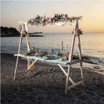 Ξύλινο Τραπέζι Party BOHEMIAN 200x71x(Υ)198cm Τιρκουάζ - Ξύλινα Τραπέζια Σκανδιναβικού Ξύλου