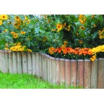 Wooden Garden Roll Border Ø7×20×200cm by Treated Pine Wooden Garden Roll Border Ø7×20×200cm by Treated Pine - Wooden Border Edging