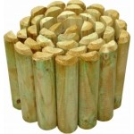 Wooden Garden Roll Border Ø7×20×200cm by Treated Pine Wooden Garden Roll Border Ø7×20×200cm by Treated Pine - Wooden Border Edging