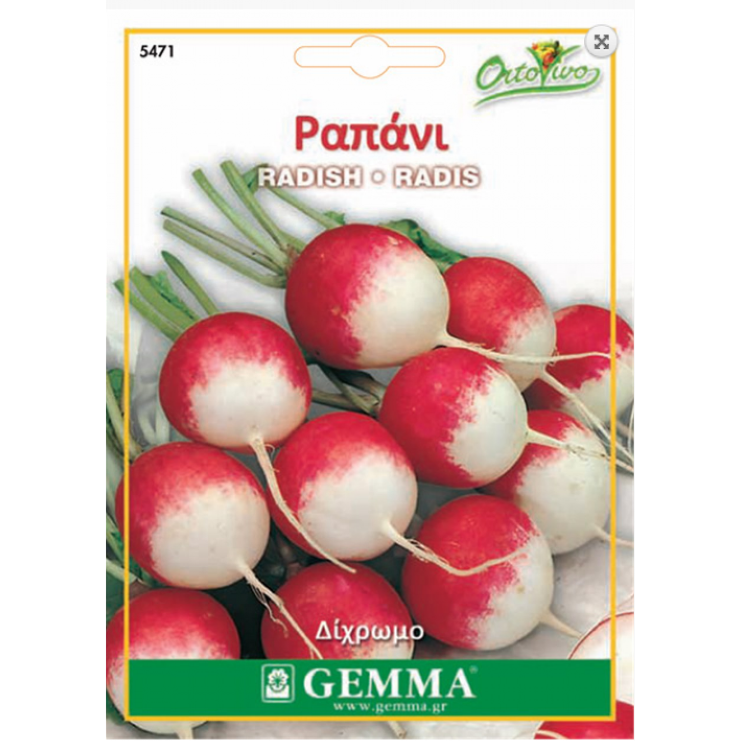 Radish Round Double Colour | kipogeorgiki.live
