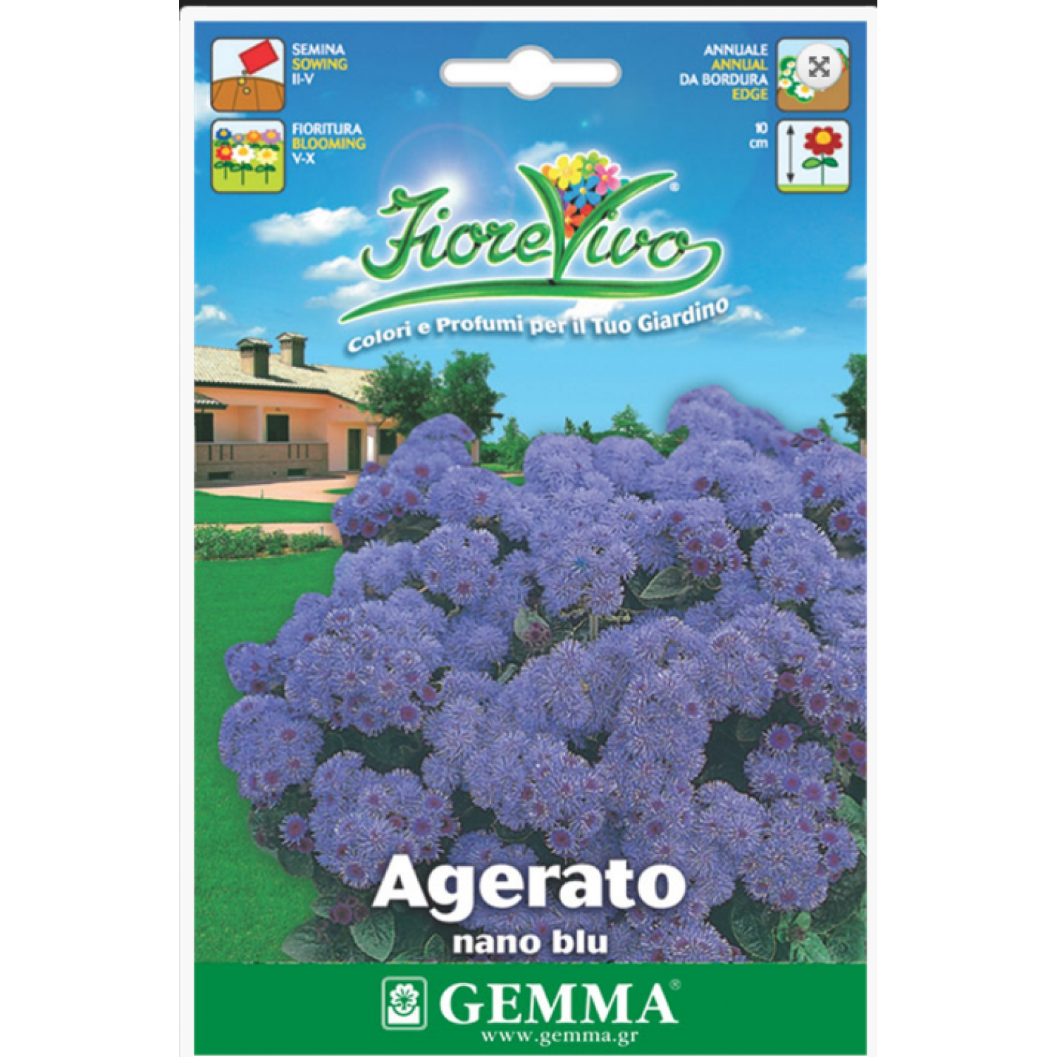 Αγήρατο Νάνο Μπλε 0,3g Σπόροι Φάκελος (Ageratum houstonianum) - Σπόρος Αγήρατων Αγήρατο Νάνο Μπλε 0,3g Σπόροι (Ageratum houstonianum)
