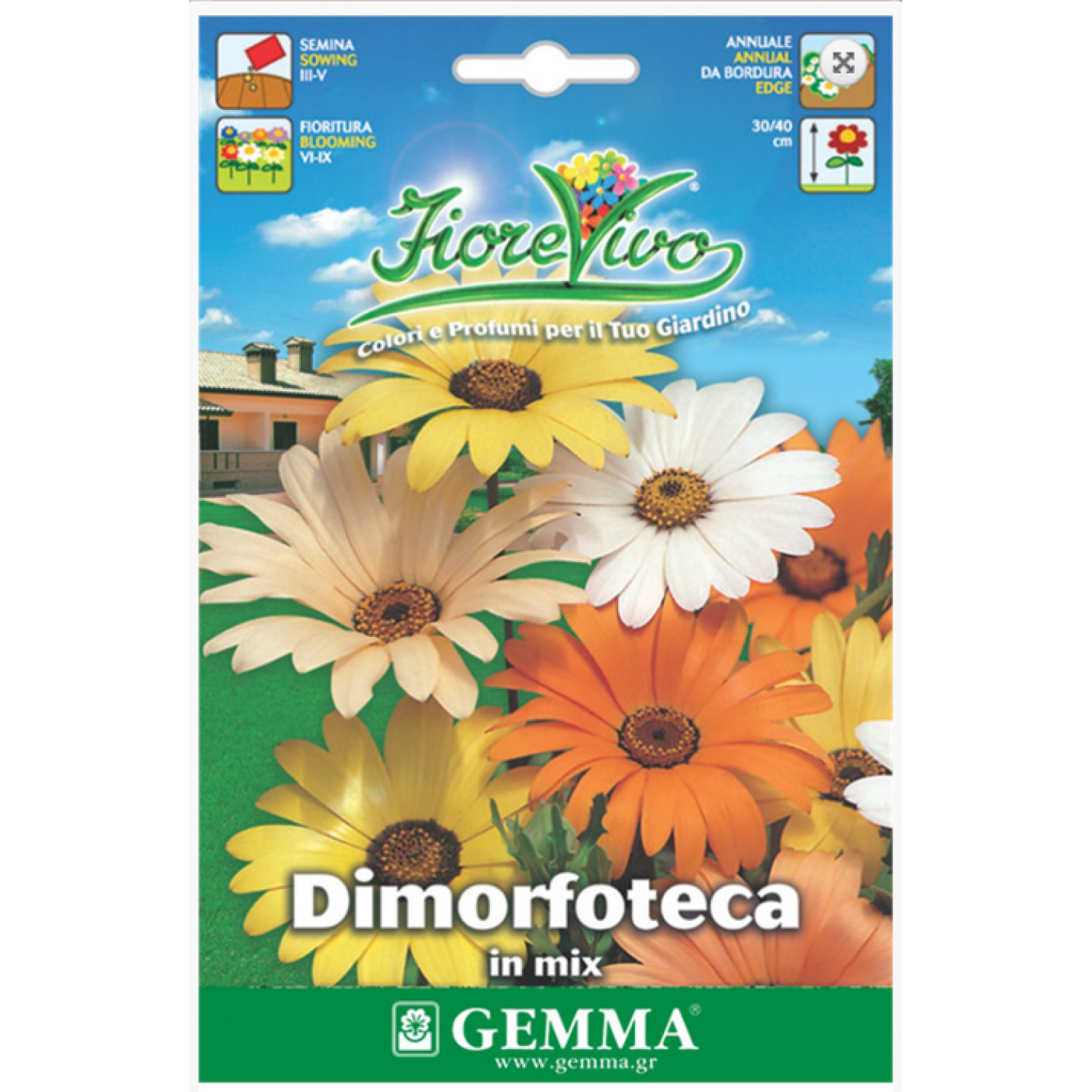 Διμορφοθήκη Μίγμα 0,3g Σπόροι Φάκελος (Dimorphotheca aurantiaca) - Σπόρος για Διμορφοθήκες Διμορφοθήκη Μίγμα 0,3g Σπόροι-Dimorphotheca aurantiaca