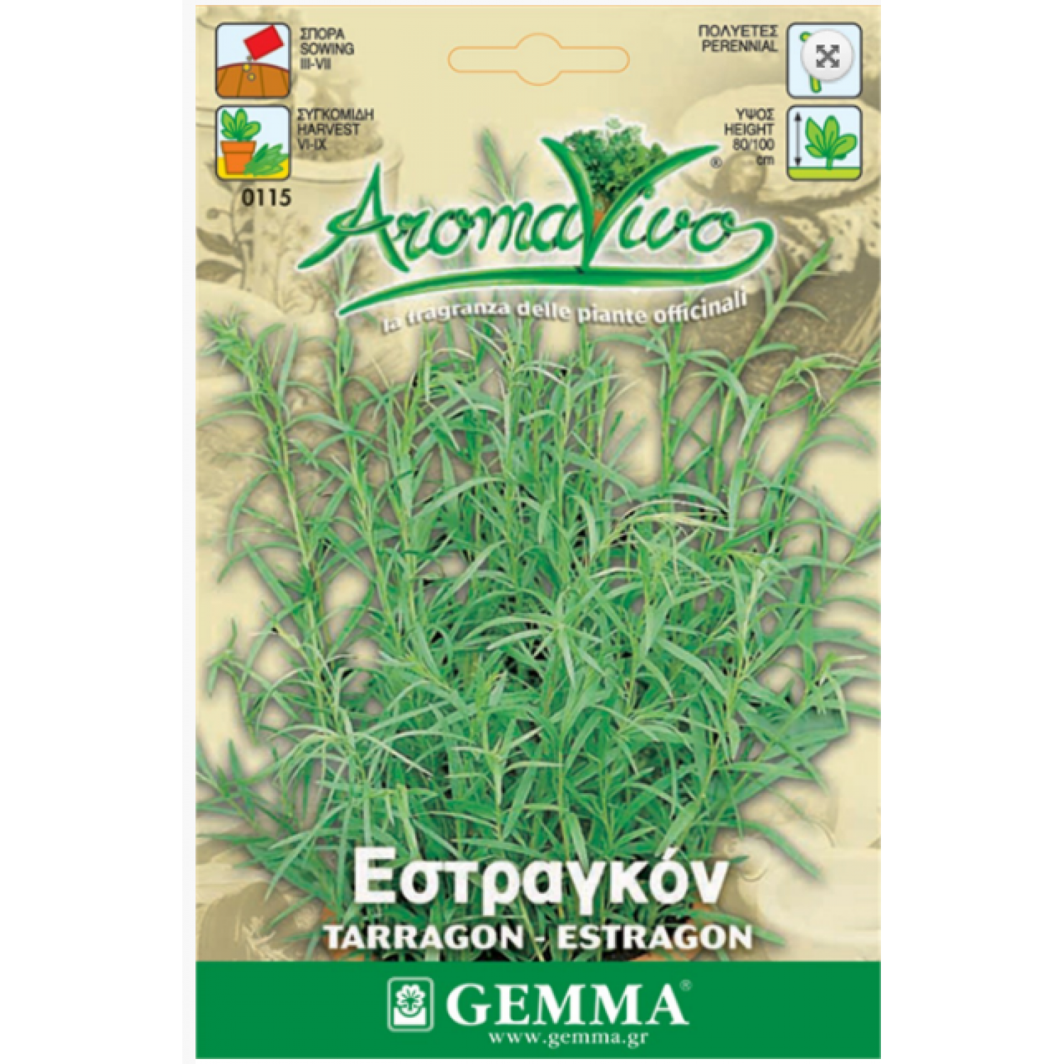 Εστραγκόν ή Τάραγκον Σπόροι Φακελάκι 12644 (Artemisia dracunculus) - Σπόρος για Αρτεμισίες Εστραγκόν ή Τάραγκον Σπόροι (Artemisia dracunculus)