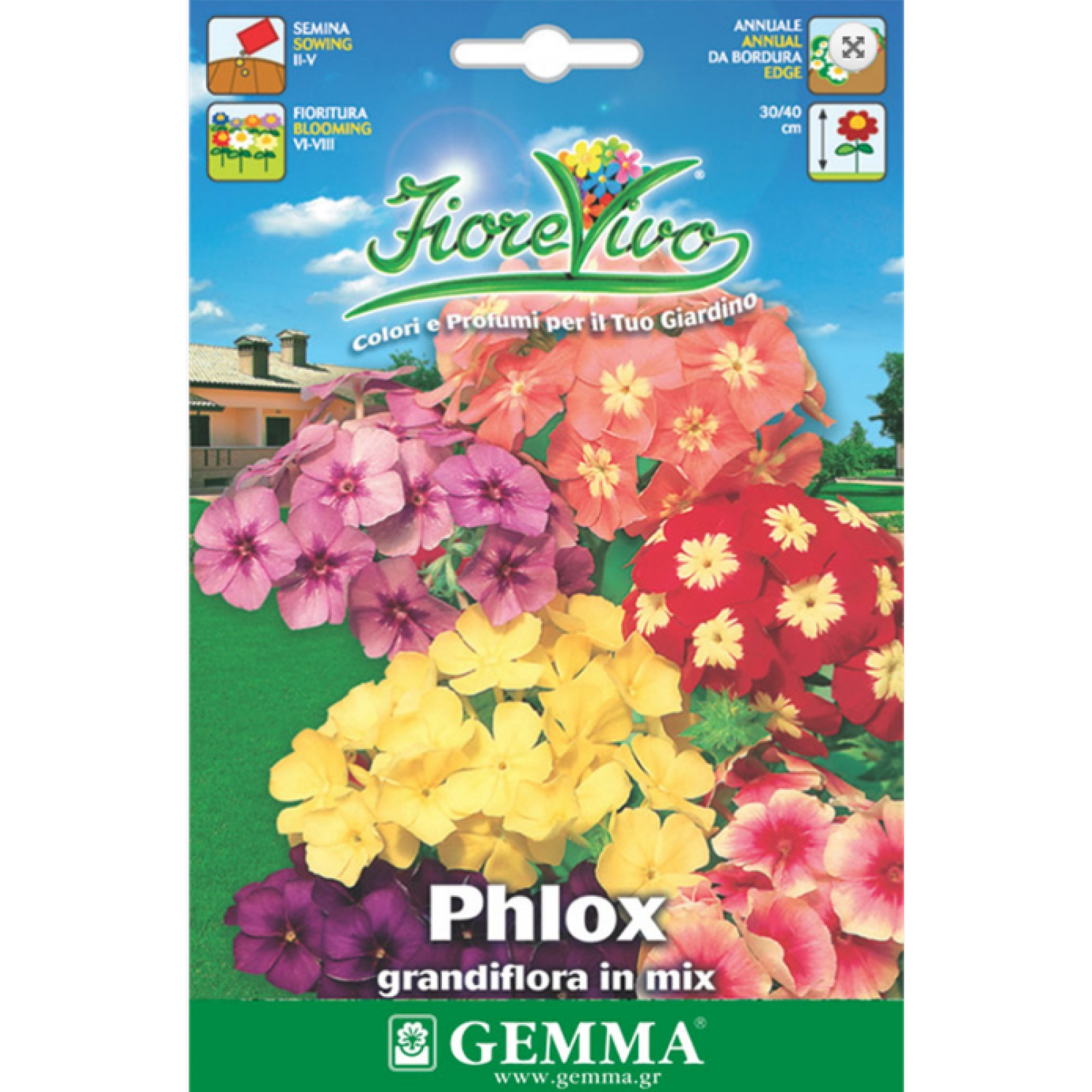 Φλοξ ή Φλοξάκι Μίγμα 1g Σπόροι Φάκελος-Phlox drummondii