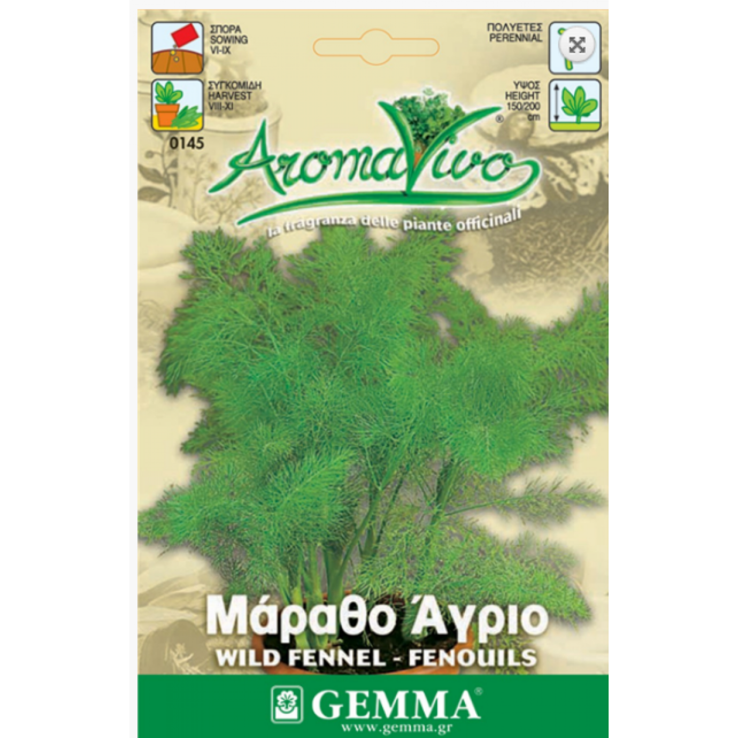 Fennel Seeds Packet 12652 (Foeniculum vulgare) - Seed for Fennels Fennel Seeds Packet 12652 (Foeniculum vulgare)