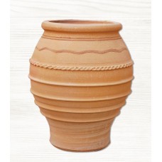 Round Clay Plant Pot CORONIOS Ø30 x (H)30cm CRETE Ceramart