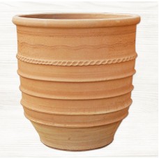 Στρογγυλή Πήλινη Γλάστρα ΕΞΑΡΑ Ø75 x (Υ)75cm CRETE Ceramart