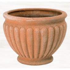 Στρογγυλή Πήλινη Γλάστρα ΚΑΛΛΙΣΤΗ Ø37x(Υ)28cm CRETE Ceramart