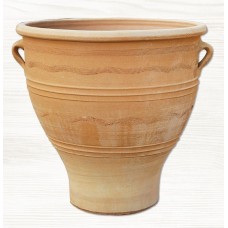 Στρογγυλή Πήλινη Γλάστρα ΡΟΥΜΠΑΚΙ Ø60x(Υ)60cm CRETE Ceramart