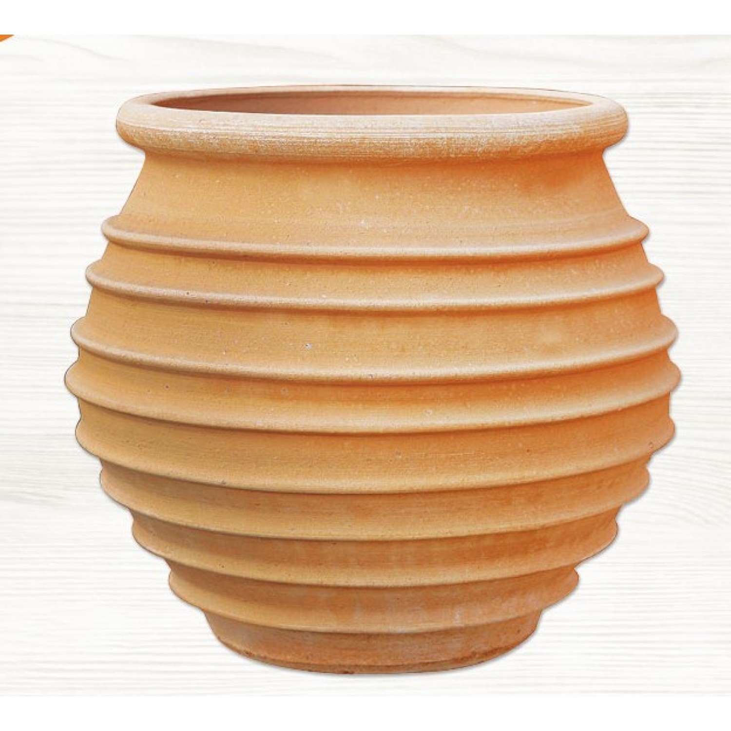 Round Clay Plant Pot ROUBAKI Ø33x(H)33cm Ceramart